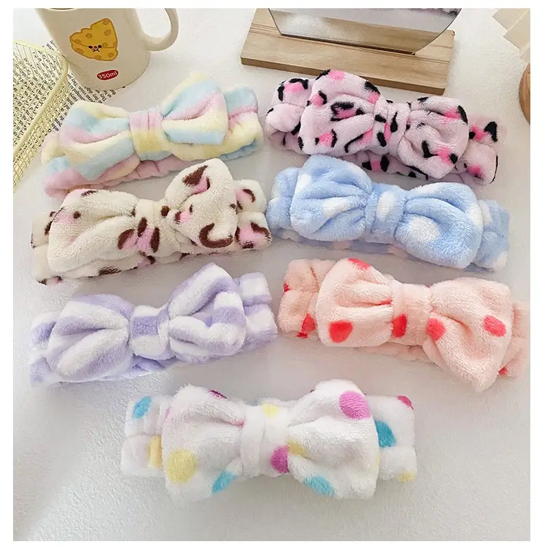 European American Leopard Print Bow Headband for Women — feature 10