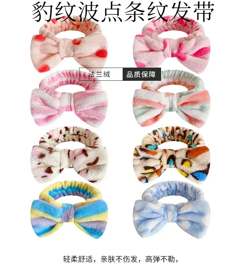 European American Leopard Print Bow Headband for Women — feature 4