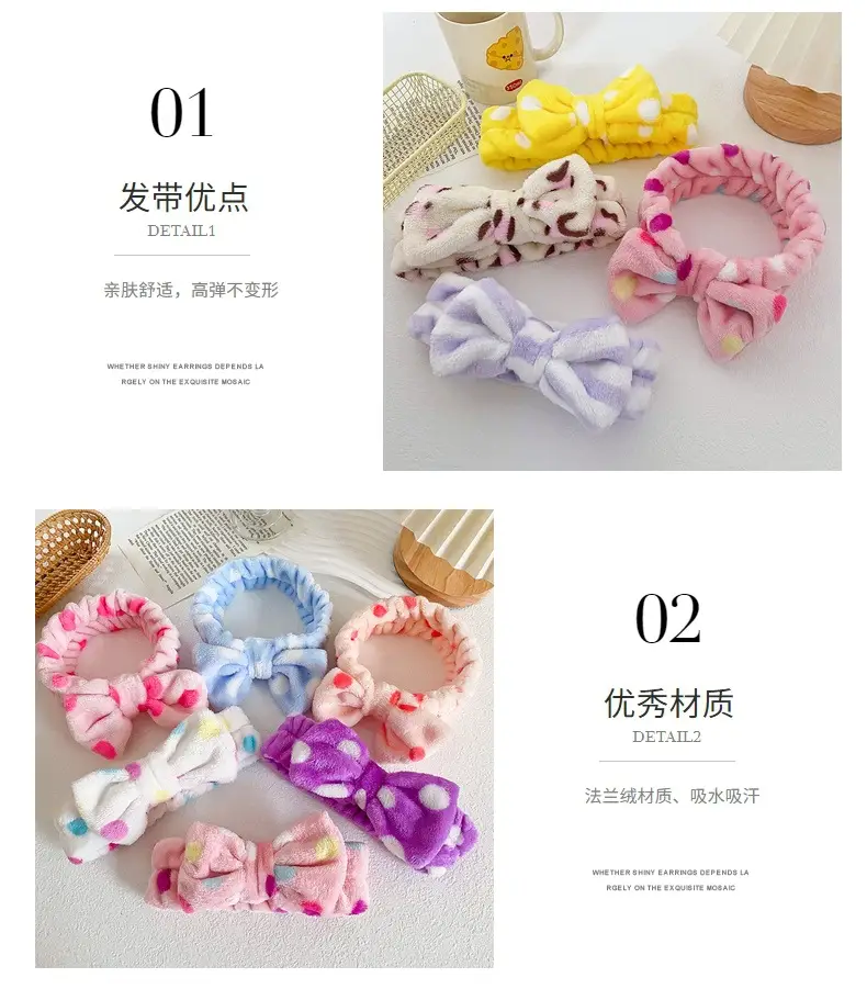 European American Leopard Print Bow Headband for Women — feature 8
