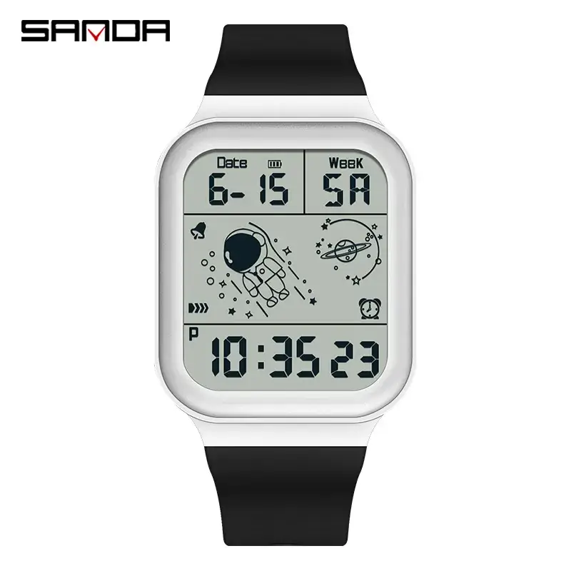 Sanda Astronaut Multifunctional Watch Blue Strap - Image 3