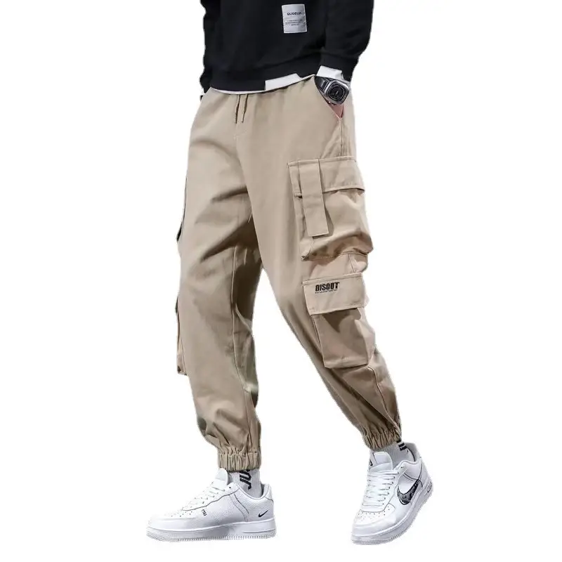 Men Fleece Lined Multi-Pocket Joggers Large Winter Casual - Image 11
