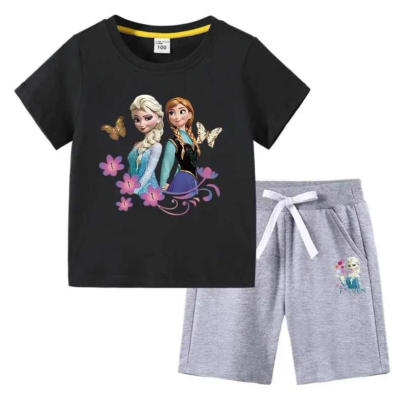 Frozen 2-Piece Kids T-Shirt & Shorts Set Blue - Image 10