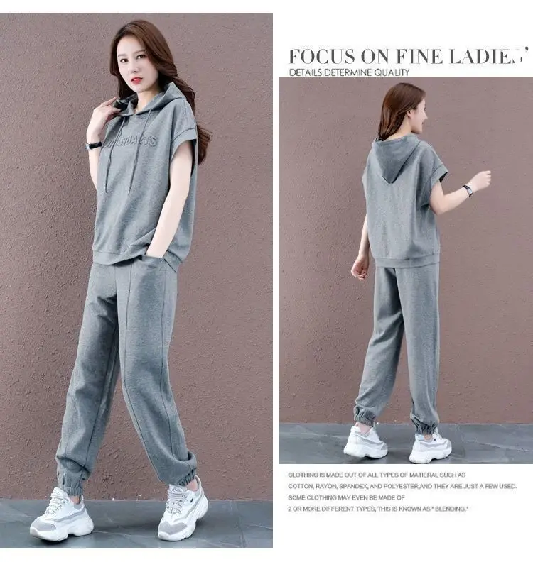 Plus Size Women's Black Hooded Sweatpants Set 2026 — feature 11