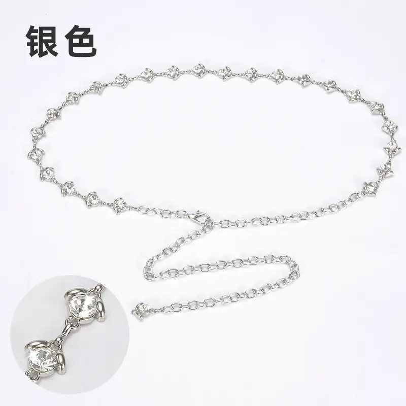 Gold Gemstone Waist Chain for Women