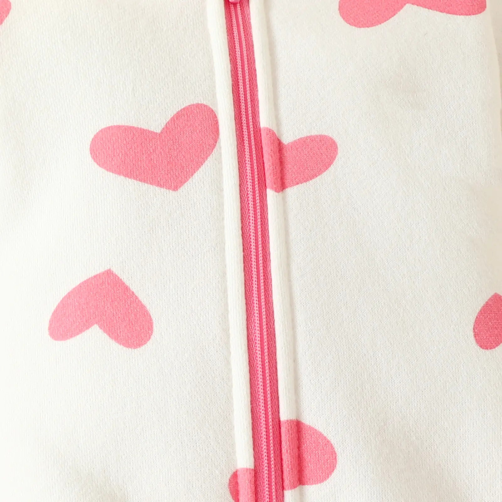 Pink Heart Zipper Hooded Baby Suit for Girls — feature 7