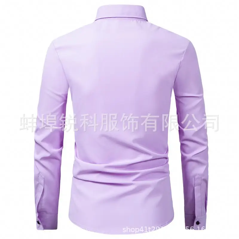 Men's Long Sleeve Plain White Shirt 2025 — feature 10