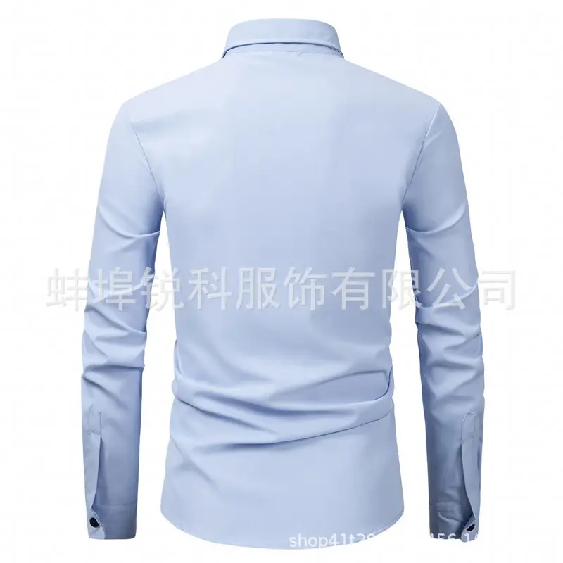 Men's Long Sleeve Plain White Shirt 2025 — feature 18