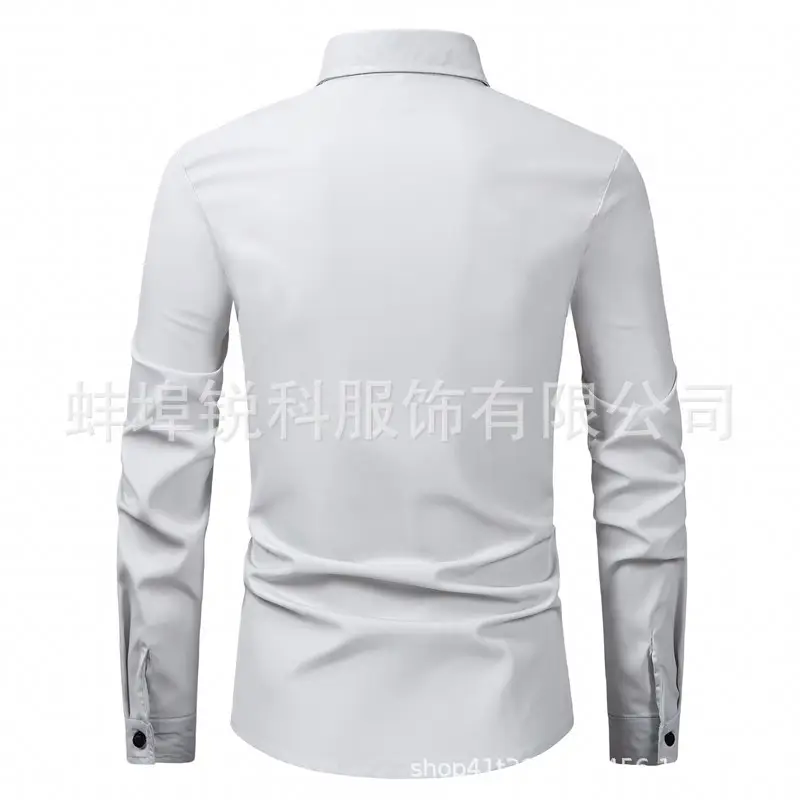 Men's Long Sleeve Plain White Shirt 2025 — feature 26