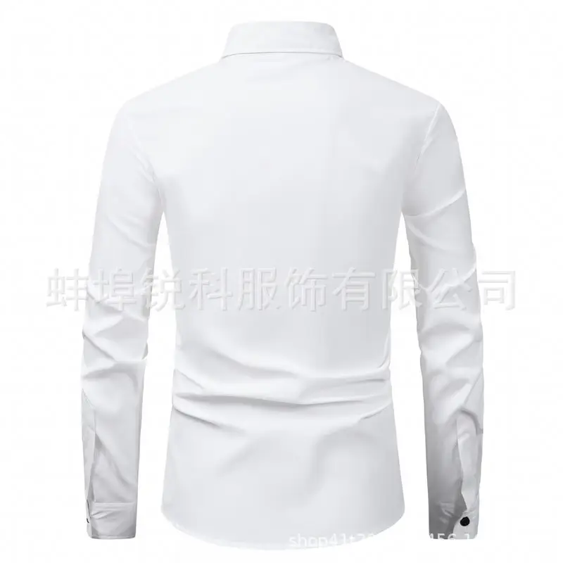 Men's Long Sleeve Plain White Shirt 2025 — feature 4