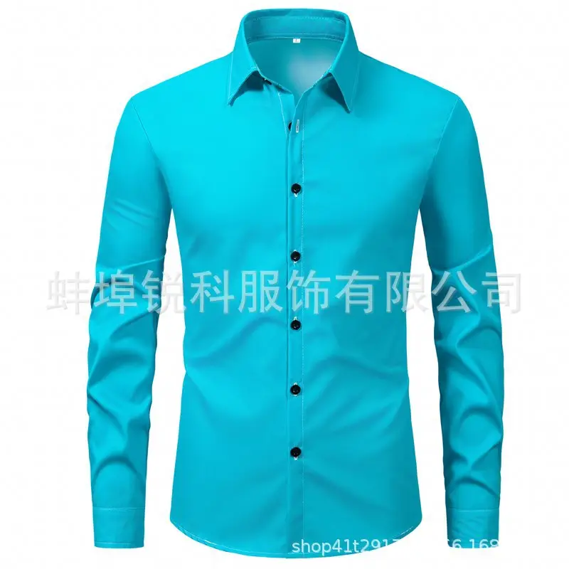 Men's Long Sleeve Plain White Shirt 2025 - Image 8