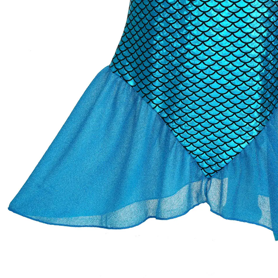 Ariel Little Mermaid Dress Gold Mermaid Skirt Stage Costume — feature 18