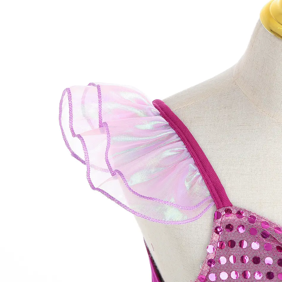 Ariel Little Mermaid Dress Gold Mermaid Skirt Stage Costume — feature 7