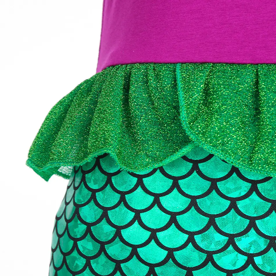 Ariel Little Mermaid Dress Gold Mermaid Skirt Stage Costume — feature 8