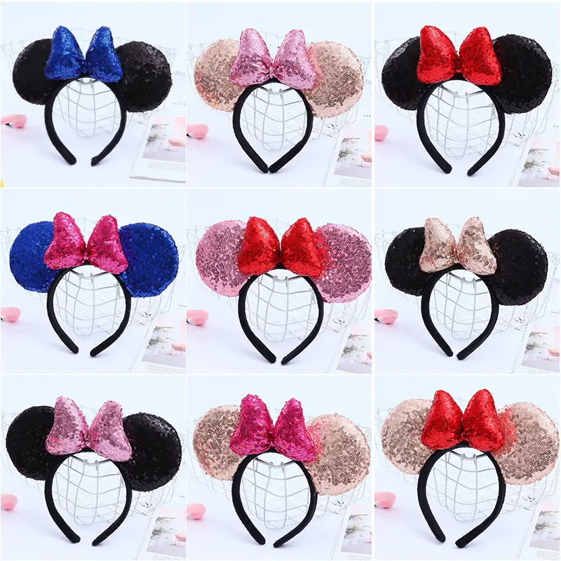 Mickey Mouse Bow Headband Set for Kids