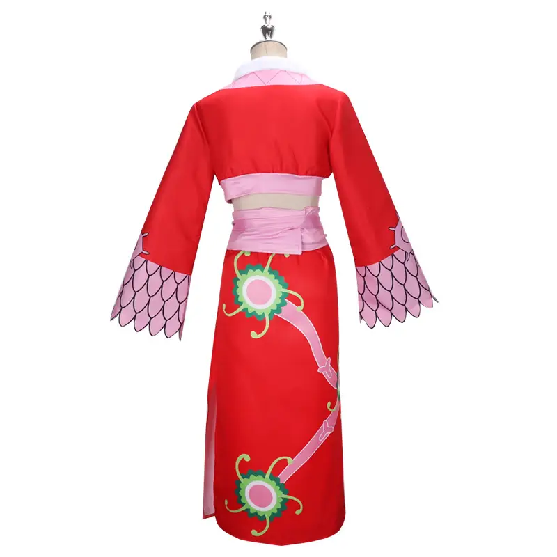 One Piece Female Emperor Red Cheongsam Suit Cosplay Clothing - Image 8