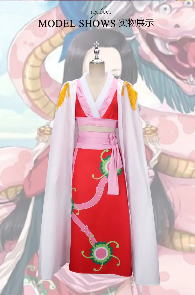One Piece Female Emperor Red Cheongsam Suit Cosplay Clothing — feature 10