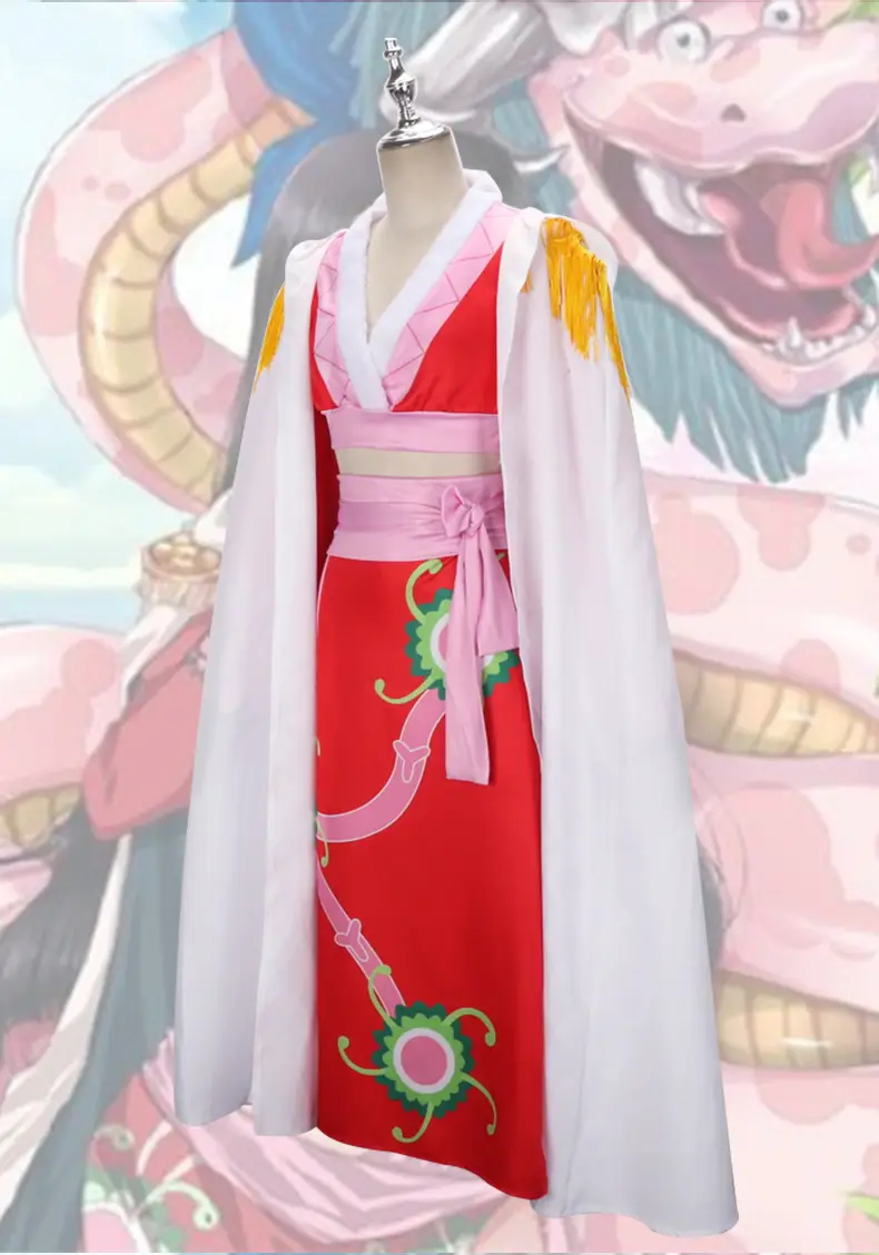 One Piece Female Emperor Red Cheongsam Suit Cosplay Clothing — feature 12