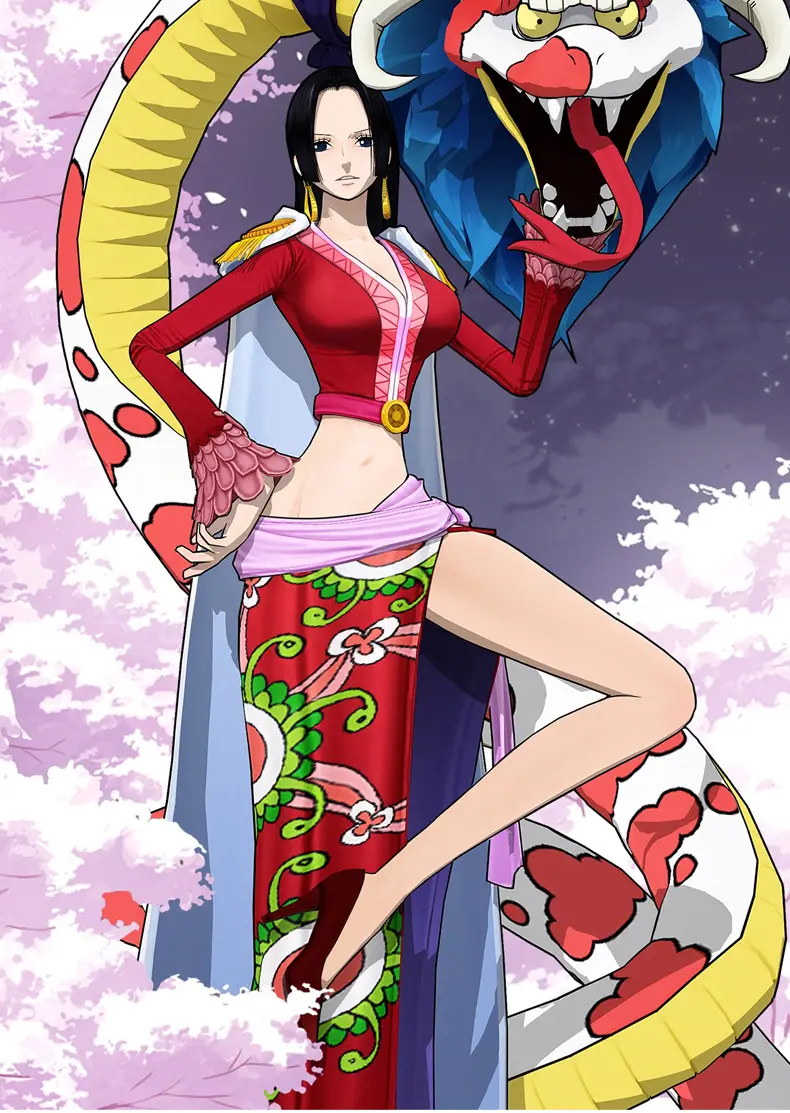 One Piece Female Emperor Red Cheongsam Suit Cosplay Clothing — feature 5