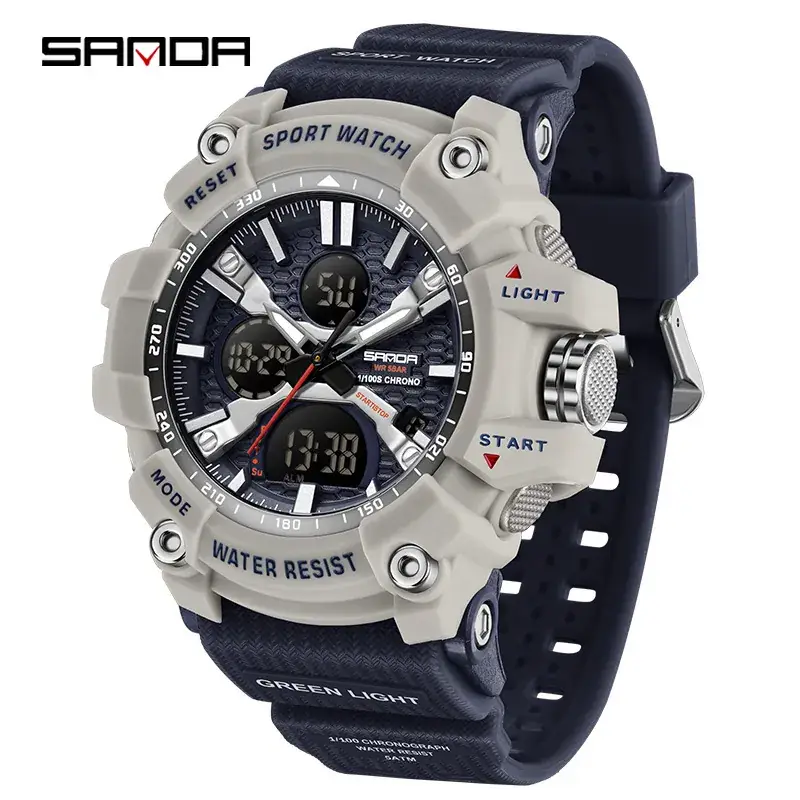 Sanda Red LED Digital Sport Watch with Multi-Function Display - Image 14