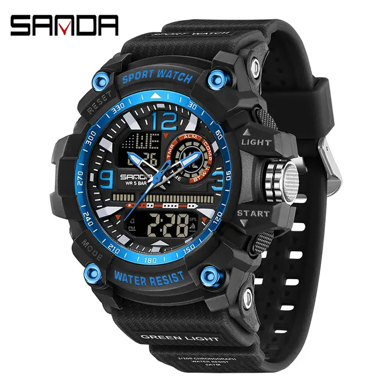 Sanda Red LED Digital Sport Watch with Multi-Function Display - Image 20