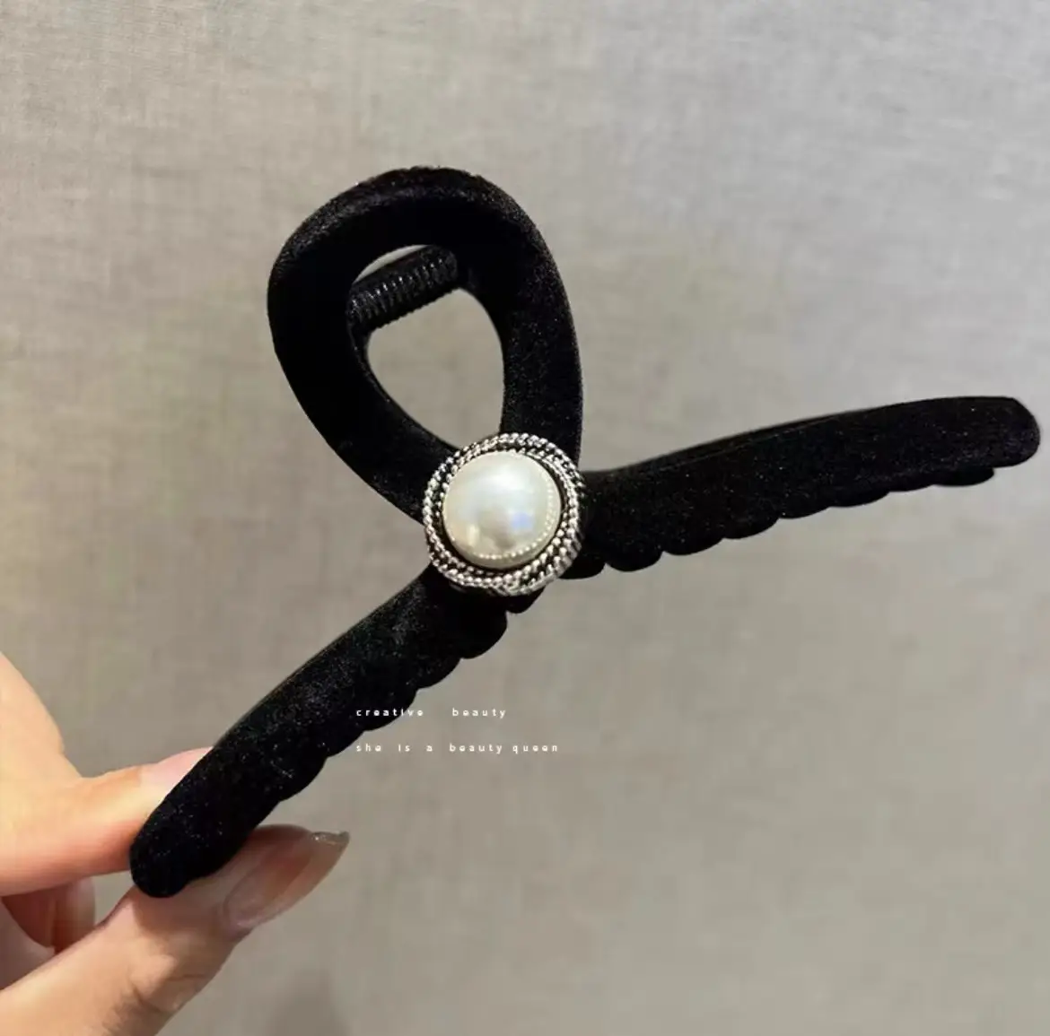 Sweet Double-Sided Fur Hair Clip for Women