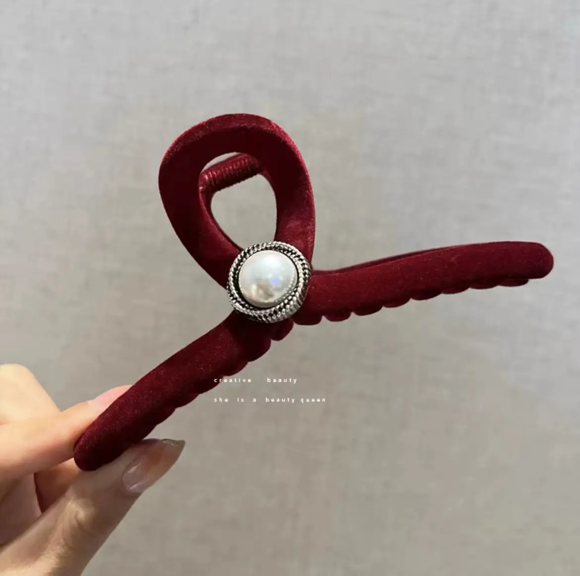 Sweet Double-Sided Fur Hair Clip for Women