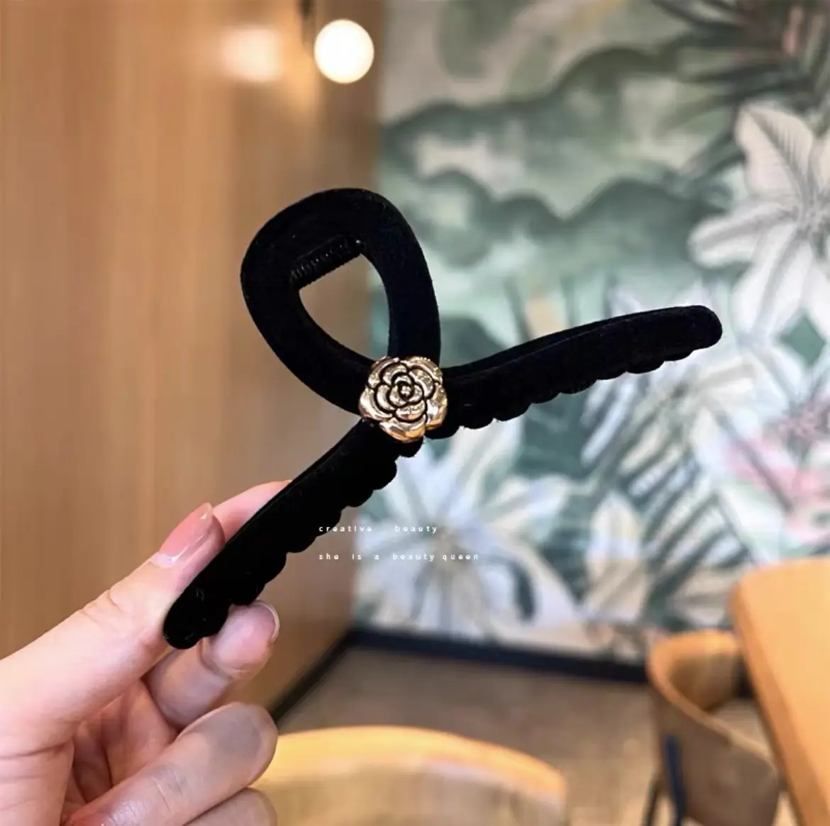 Sweet Double-Sided Fur Hair Clip for Women