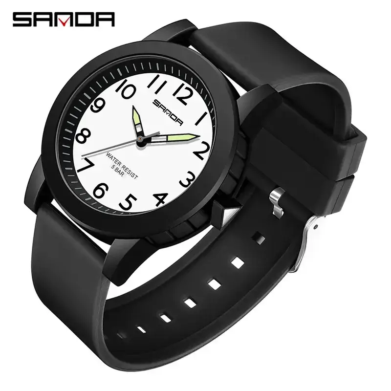 Sanda Cross-Border Kids Watches Waterproof Quartz Fashion Student Couple Watch