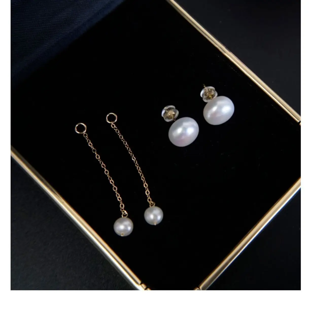 Pearl Tassel Earrings for Women Warm Winter - Image 2