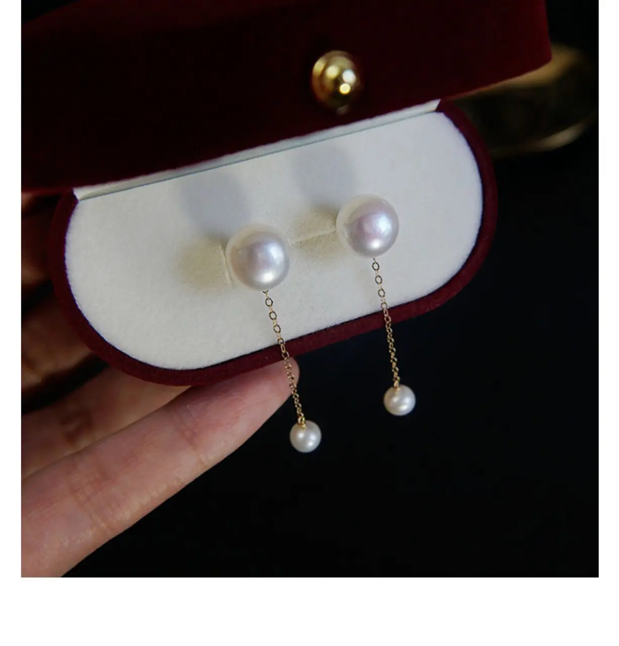 Pearl Tassel Earrings for Women Warm Winter — feature 1