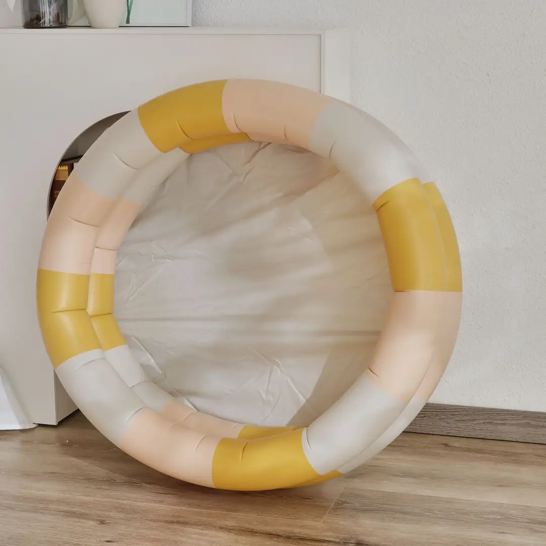 Couple ins Danish retro striped inflatable swimming pool baby dinosaur pool thickened household Marine Ball pool — feature 10