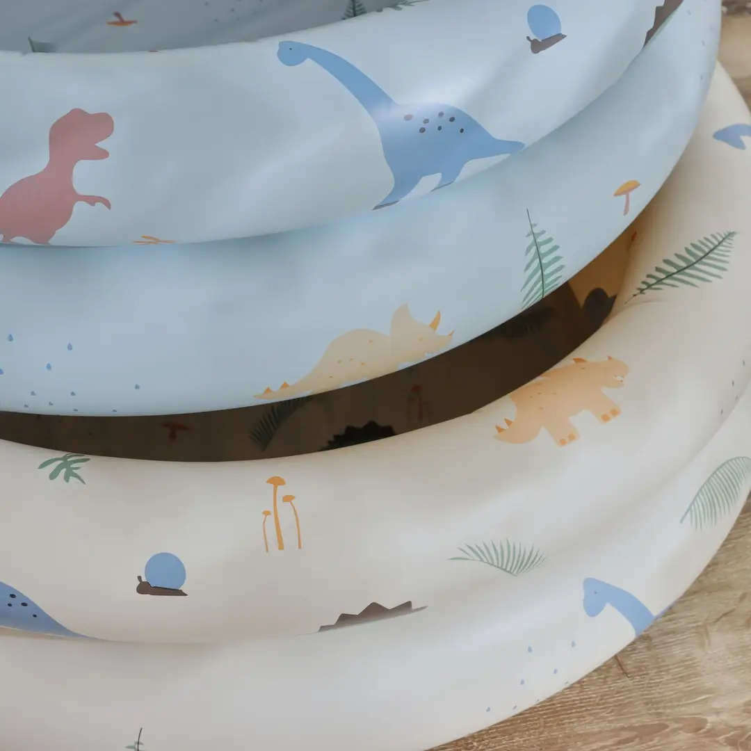 Couple ins Danish retro striped inflatable swimming pool baby dinosaur pool thickened household Marine Ball pool — feature 15