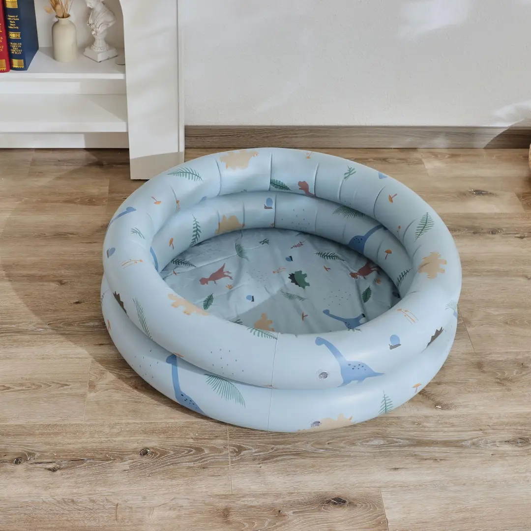 Couple ins Danish retro striped inflatable swimming pool baby dinosaur pool thickened household Marine Ball pool — feature 16