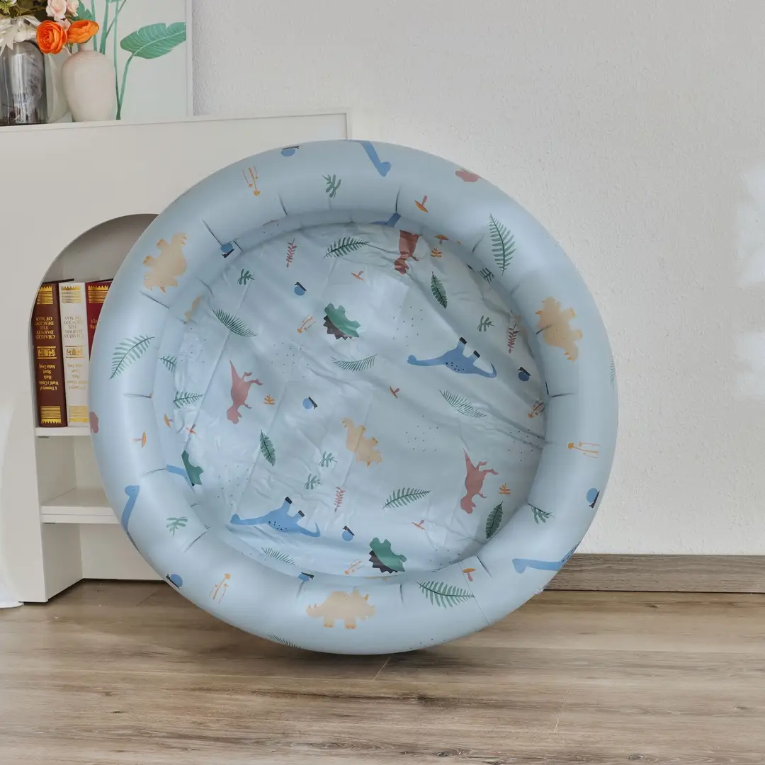 Couple ins Danish retro striped inflatable swimming pool baby dinosaur pool thickened household Marine Ball pool — feature 17