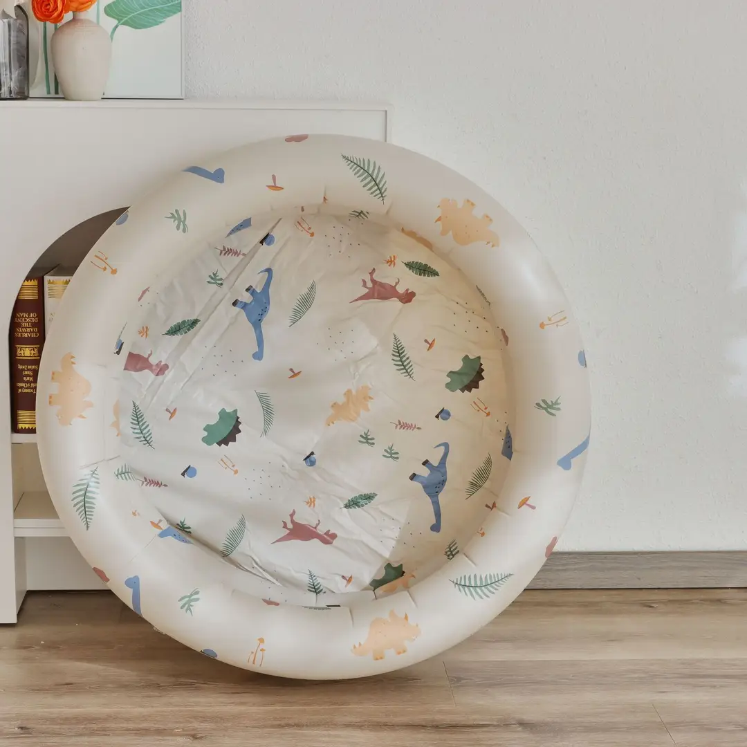 Couple ins Danish retro striped inflatable swimming pool baby dinosaur pool thickened household Marine Ball pool — feature 19