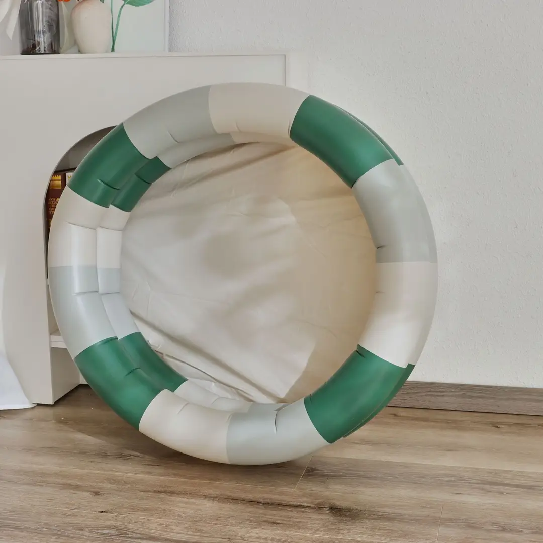 Couple ins Danish retro striped inflatable swimming pool baby dinosaur pool thickened household Marine Ball pool — feature 6
