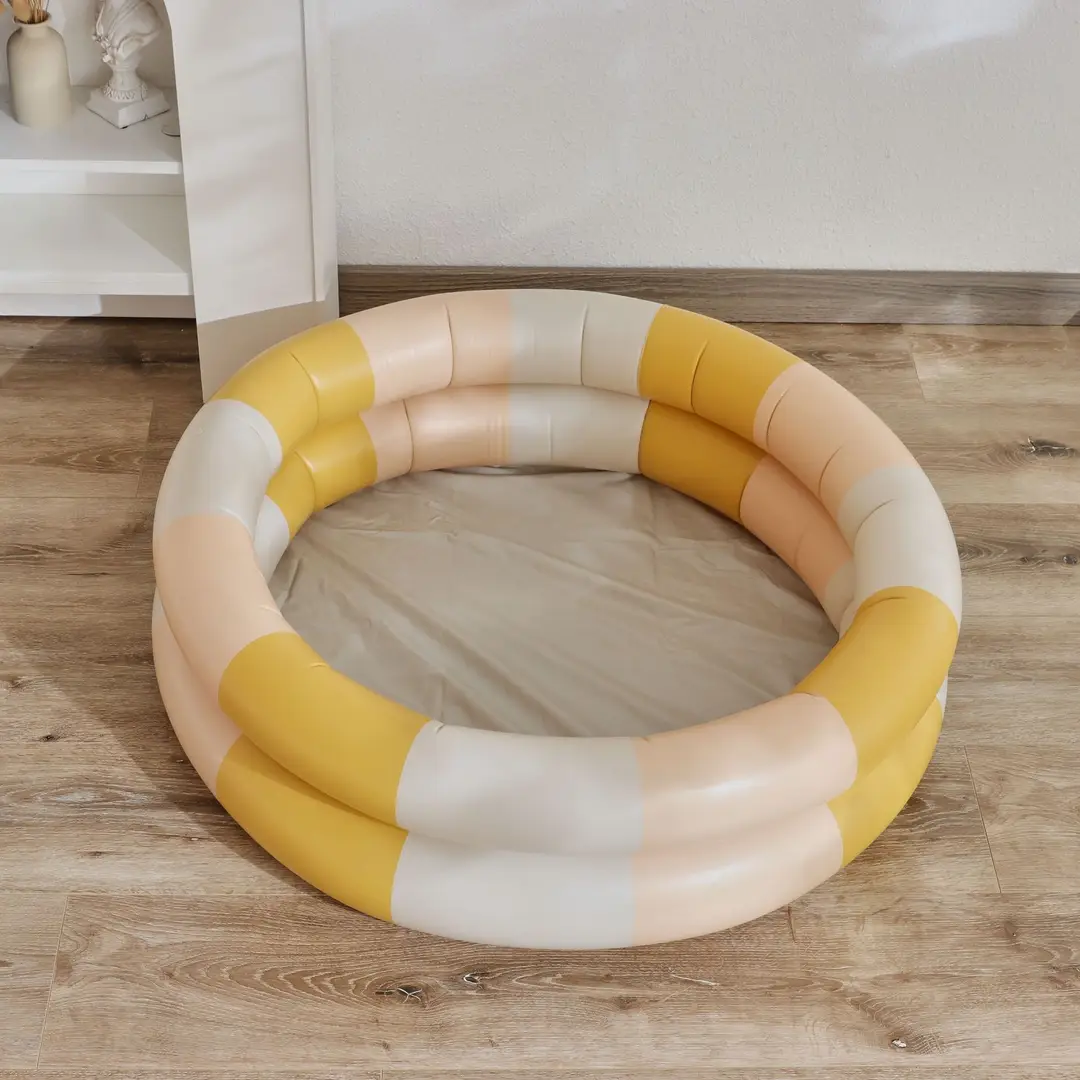 Couple ins Danish retro striped inflatable swimming pool baby dinosaur pool thickened household Marine Ball pool — feature 9