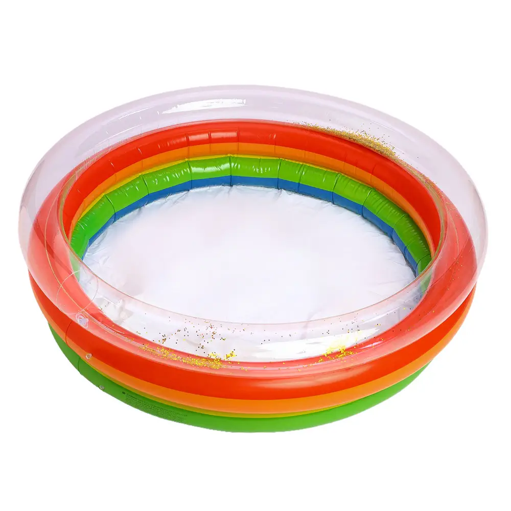 Couple ins Danish retro striped inflatable swimming pool baby dinosaur pool thickened household Marine Ball pool