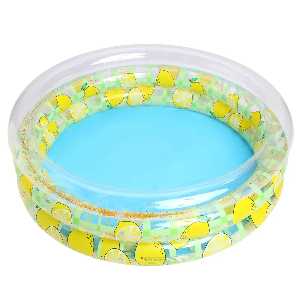 Couple ins Danish retro striped inflatable swimming pool baby dinosaur pool thickened household Marine Ball pool