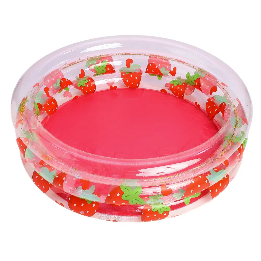Couple ins Danish retro striped inflatable swimming pool baby dinosaur pool thickened household Marine Ball pool