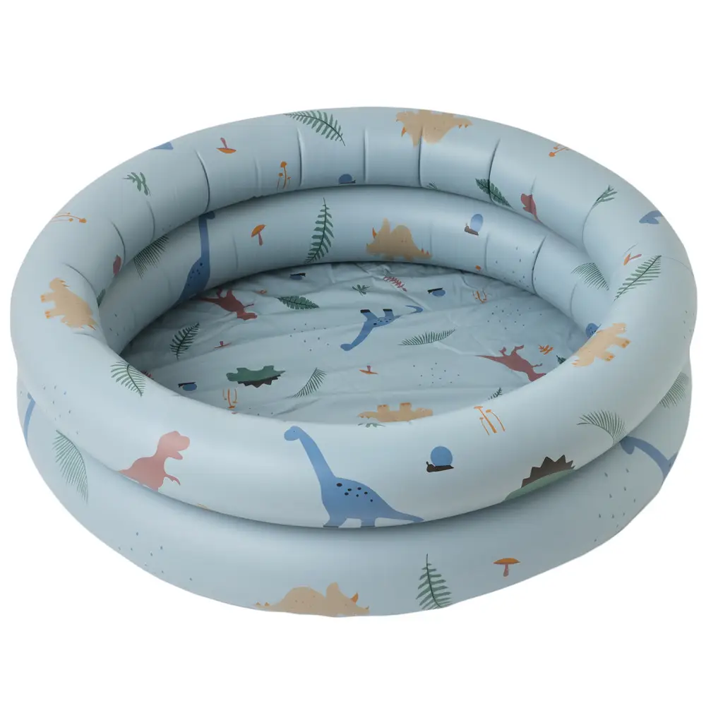 Fun blue dinosaur pool