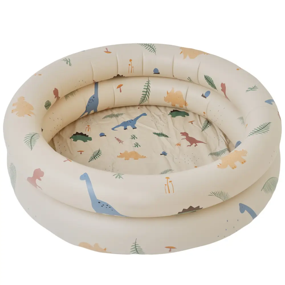 Fun beige dinosaur pool