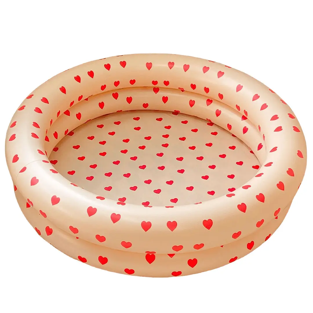 Couple ins Danish retro striped inflatable swimming pool baby dinosaur pool thickened household Marine Ball pool