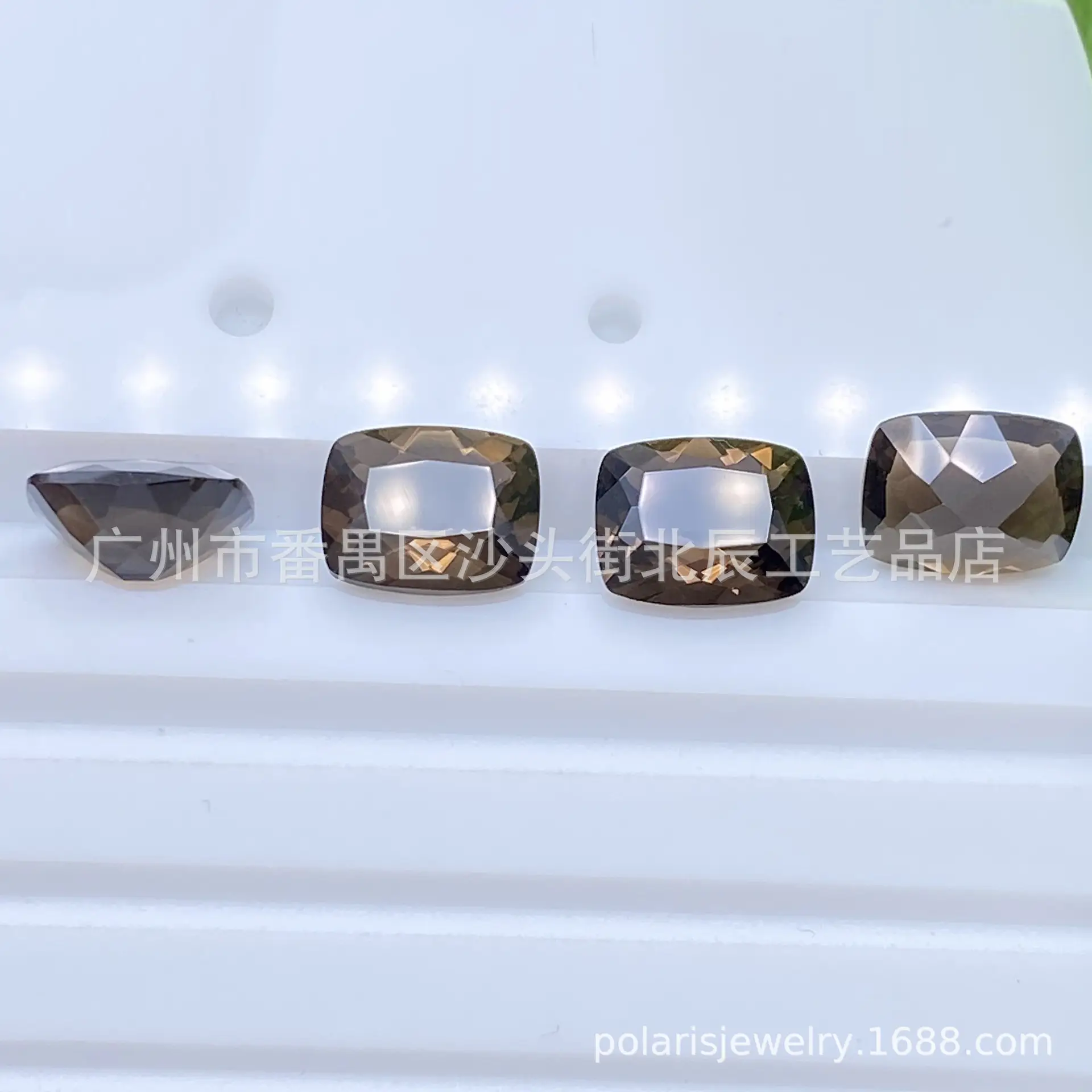 Natural Tea Crystal Face Pillow Ring 6x4mm to 20x15mm — feature 4