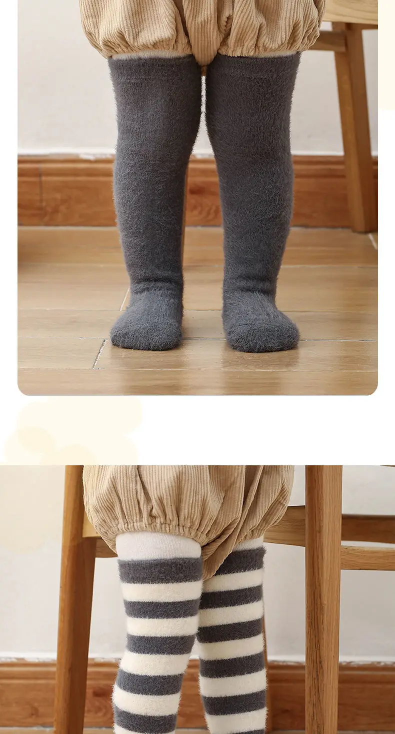 Baby Fleece Knee Socks for Baby Floor Socks No Leg — feature 13