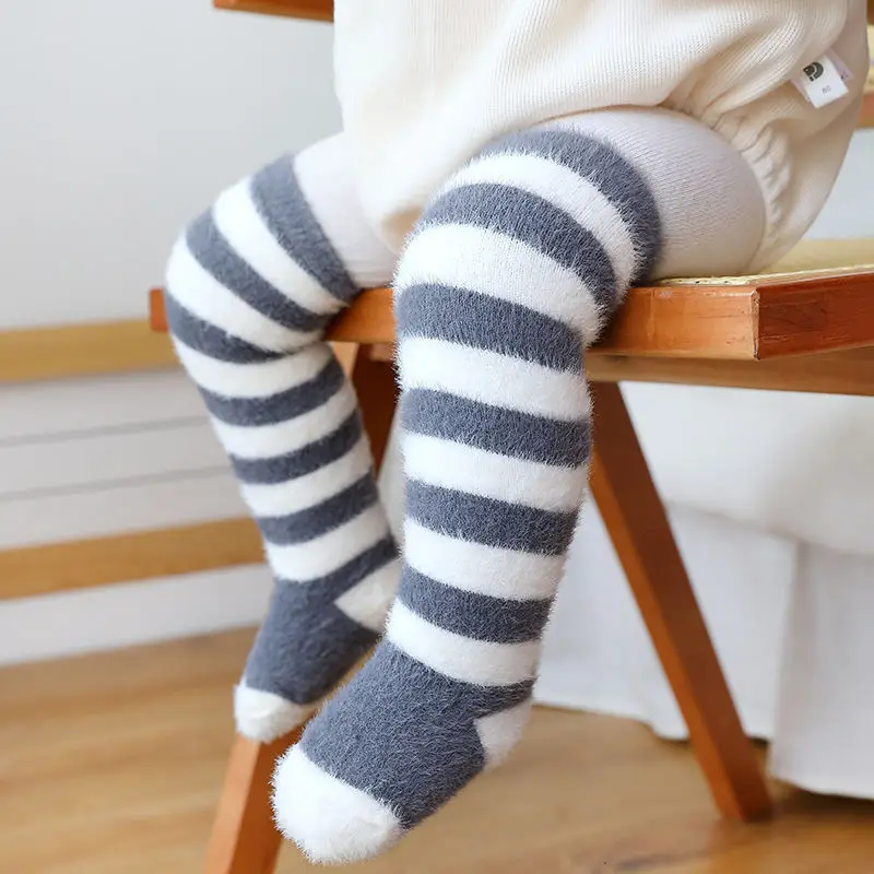 Baby Fleece Knee Socks for Baby Floor Socks No Leg - Image 4