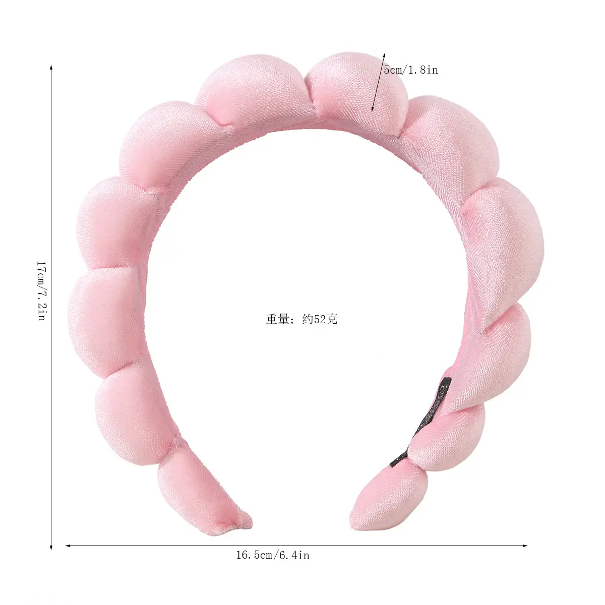 Blue Velvet Water Ripple SPA Hair Band for Women — feature 1