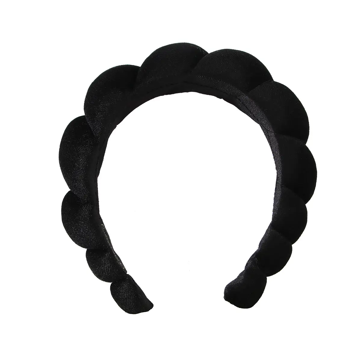 Blue Velvet Water Ripple SPA Hair Band for Women — feature 4