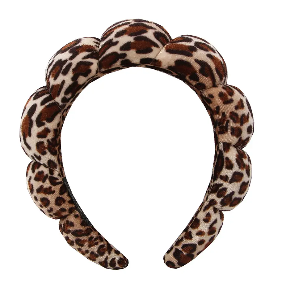 Blue Velvet Water Ripple SPA Hair Band for Women