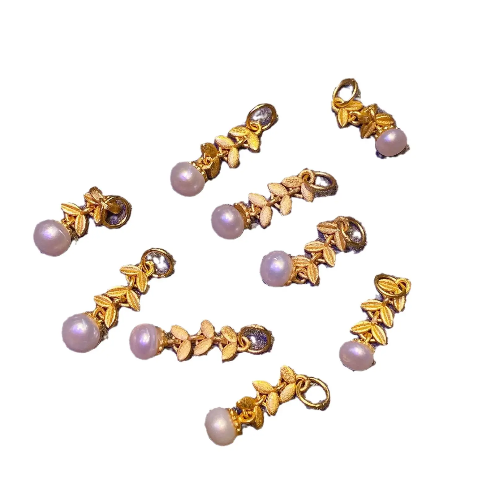 S925 Silver 24K Handmade Beaded Pendant Jewelry
